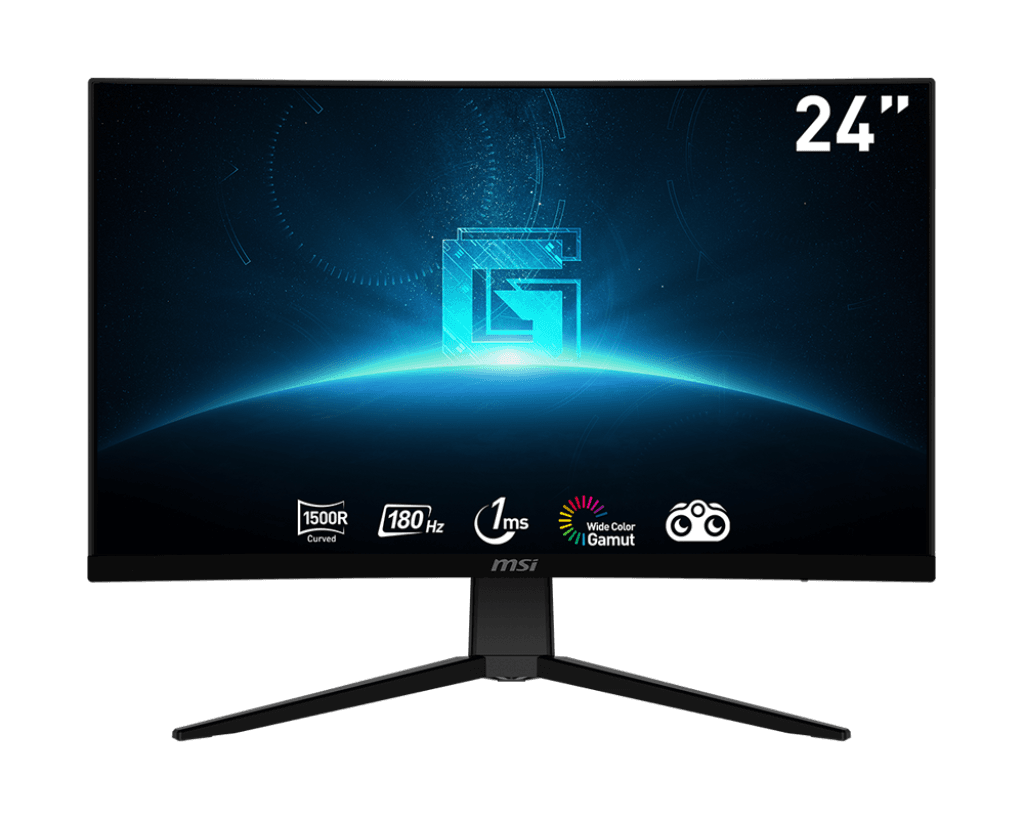 MSI MSI G2422C 24-Inch Full HD Curved Gaming Monitor, 180 Hz Refresh Rate, 1ms response time, Resolution 1920 x 1080 (FHD), Black | 9S6-3BB31H-020 - product view 2 of 5