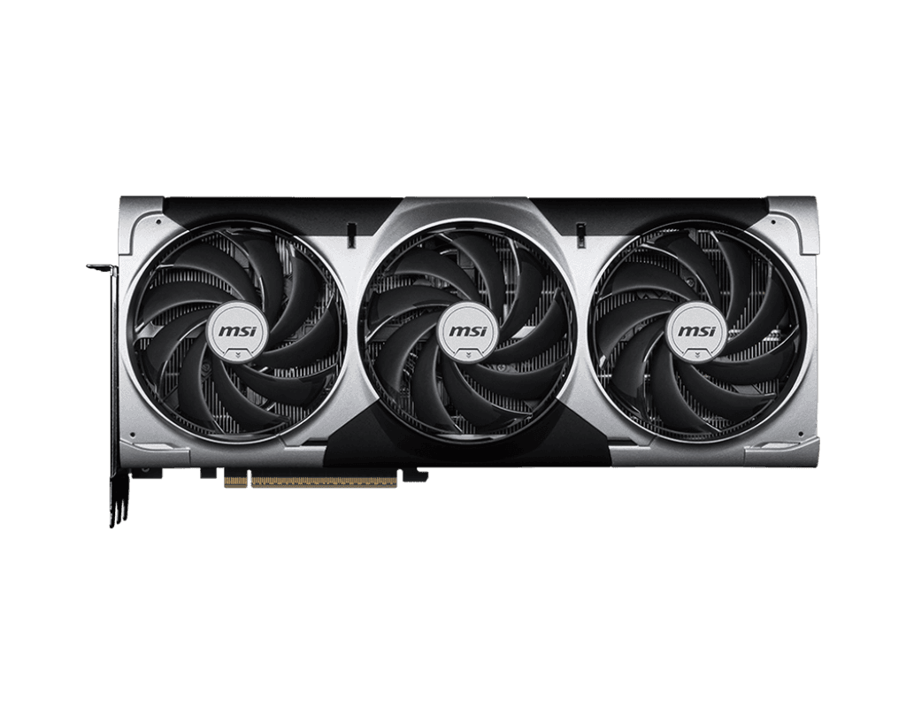 MSI MSI GeForce RTX 5090 VENTUS 3X OC Graphics Card, 32GB GDDR7 512-bit Memory, 21760 CUDA Cores, 2437 MHz Engine Clock, 28 Gbps Memory Speed, PCI E 5.0, 1x HDMI, 3x DP, Black | 912-V530-060 - product view 2 of 6