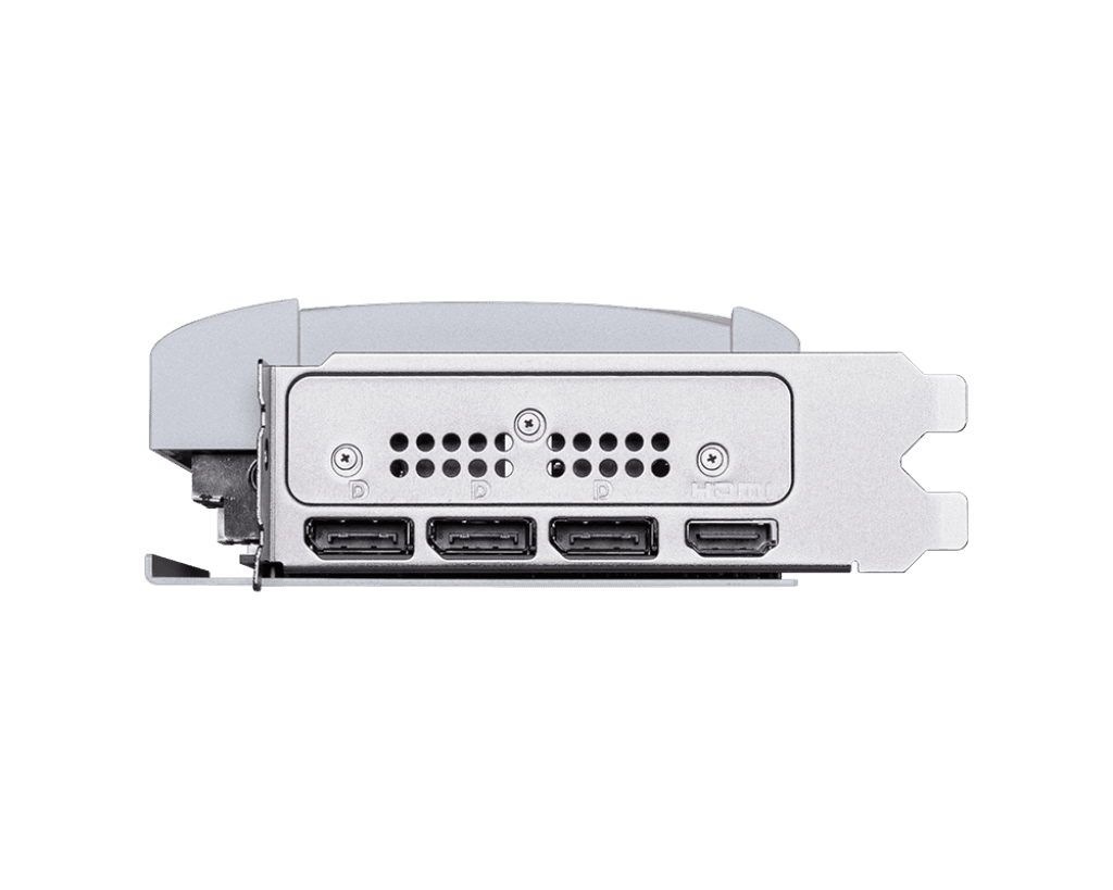 MSI GeForce RTX 5070 12G VENTUS 2X OC White Graphics Card, 12GB GDDR7 192-Bit Memory,6144 Cuda Cores, 2542 MHz Boost Clock, 28 Gbps Memory Speed, PCI Express Gen 5 | 912-V532-010 - product view 3 of 6