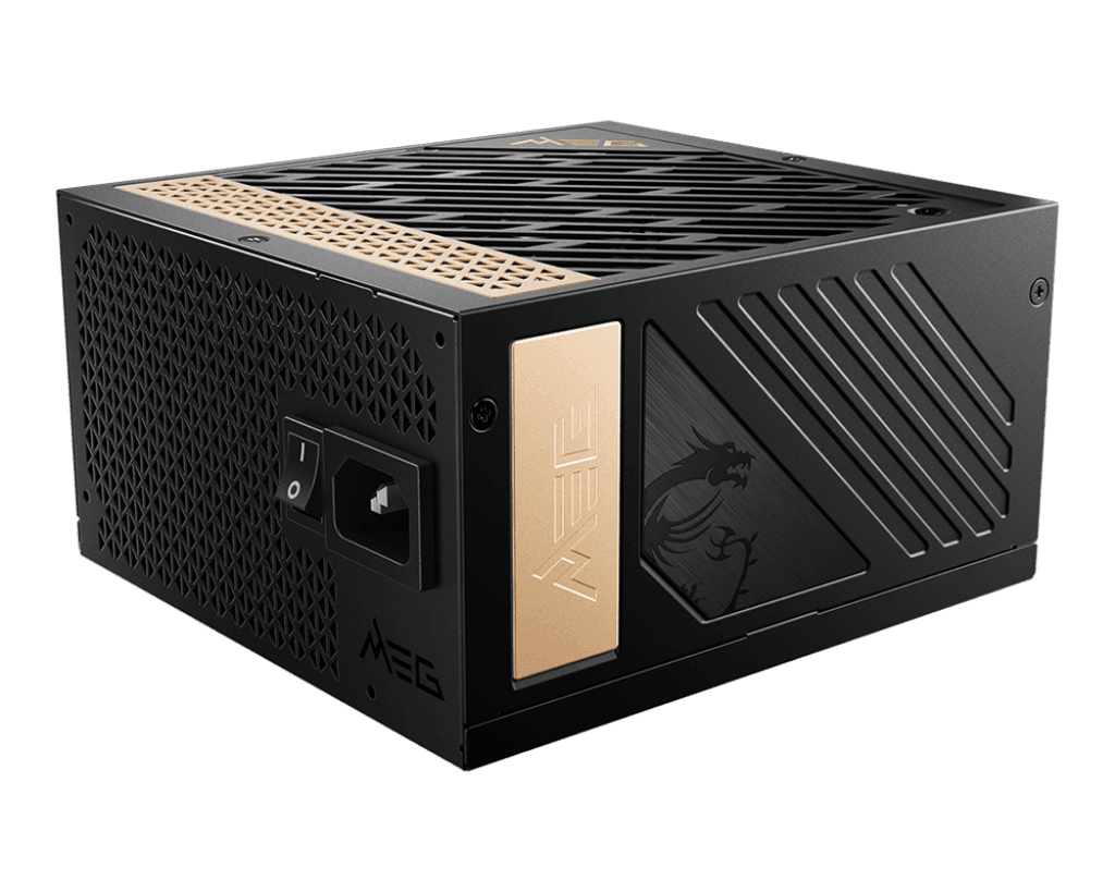MSI MSI MEG Ai1300P PCIE5 1300W Power Supply (PSU), ATX 3.1 PCIe 5.1, Native 16-Pin, 80 PLUS Platinum | 306-7ZP4A18-CE0 - product view 2 of 6