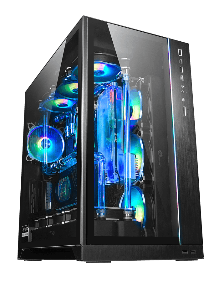 Nanotech Gaming And Rendering PC, Core i9, GeForce RTX 4080 SUPER OC, 64GB (2 x 32GB) RGB DDR5, NVMe??SSD 2TB, 1000W Gold, With AIO Liquid CPU Cooler, WiFi, BT,  and 1 Year Warranty - product view 2 of 2