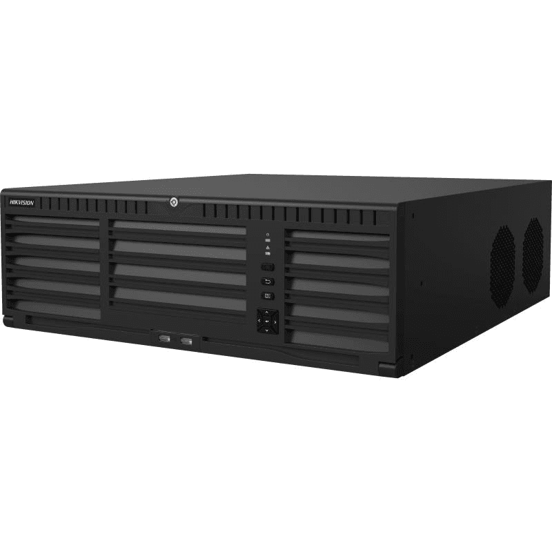 HIKVISION HIKVISION DS-96128NI-I 16 128-ch 3U 4K Super NVR,  512Mbps Bit Rate Input Max(up to 128-ch IP video), 16 SATA Interfaces, alarm I/O: 16/8,  RAID0,1,5,6,10 supported, 3U caseRAID0,1,5,6,10 supported, 3U ca - product view 1 of 1