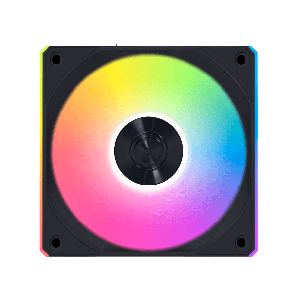 Lian Li UNI FAN CL Wireless 3 Pack Black ARGB Case Fan, 120x120x28mm, 0,250~2150 RPM Fan Speed, 2.52 mmH2O (Maximum) Air Pressure, 77.34 CFM (Maximum) Air Flow, FDB Bearing | 12CL1W3B thumbnail 4