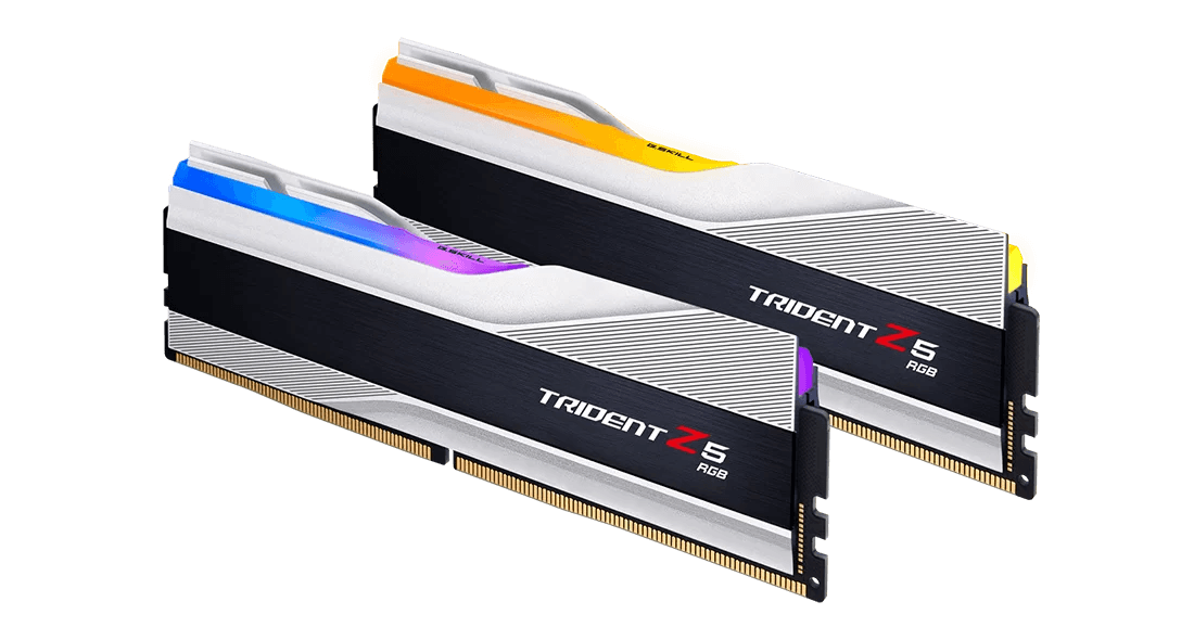 G.SKILL GSKIL TRIDENT Z5 RGB 6400 DDR5 RAM 32GB 2*16GB INTEL XMP READY,SILVER,F5-6400J3239G16GX2-TZ5RS,4713294231352,848354041351 - product view 2 of 5