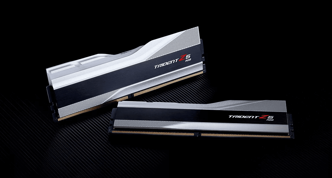 G.SKILL GSKIL TRIDENT Z5 RGB 6000 DDR5 RAM 64GB 2*32GB INTEL XMP READY,SILVER ,F5-6000J3040G32GX2-TZ5RS,4713294231932,848354041931 - product view 3 of 6