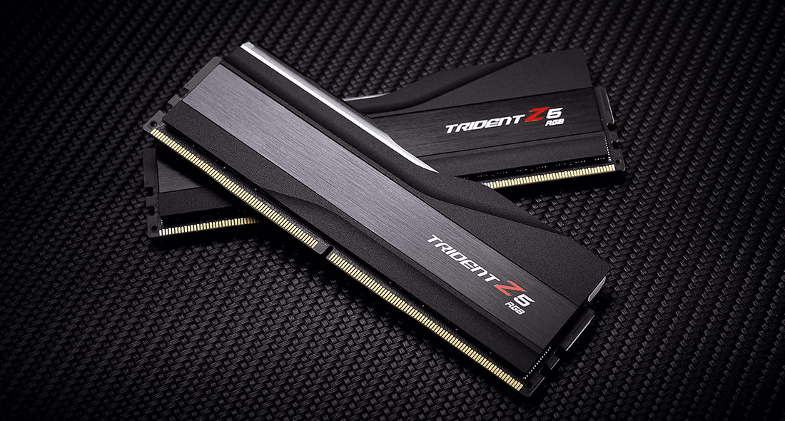 G.SKILL GSKIL TRIDENT Z5 RGB 7600 DDR5 RAM 32GB 2*16GB INTEL XMP BLACK,F5-7600J3646G16GX2-TZ5RK,4713294230317,848354040316 - product view 3 of 5