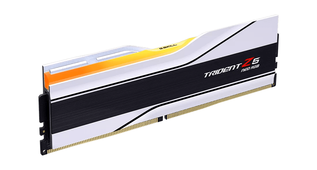 G.SKILL G.SKILL Trident Z5 Neo RGB Series 32GB (2 x 16GB) DDR5 Dual Channel Desktop Memory Kit, 6400 MT/s Memory Speed, CL32 CAS Latency, 1.40 V, AMD EXPO, 288-Pin, White | F5-6400J3239G16GX2-TZ5NRW - product view 3 of 3