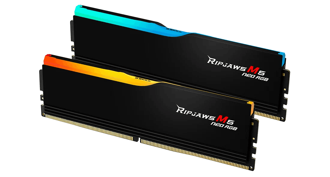 G.Skill Ripjaws M5 Neo RGB DDR5 Memory, 32GB (2x16GB) Capacity, 6000MHz Speed, CL30-38-38-96 Latency, 1.35 Voltage, AMD Expo, Black | F5-6000J3038F16GX2-RM5NRK thumbnail 3