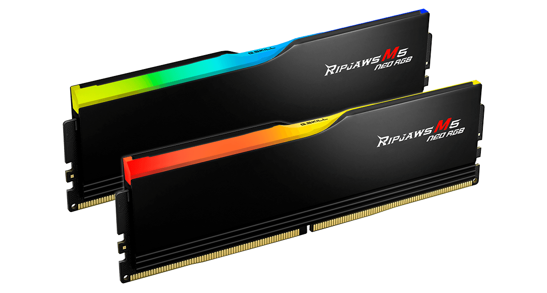 G.Skill Ripjaws M5 Neo RGB DDR5-6000 CL36-36-36-96 1.35V 64GB (2x32GB) Intel XMP / AMD EXPO | F5-6000J3636F32GX2-RM5NRK – Buy Online