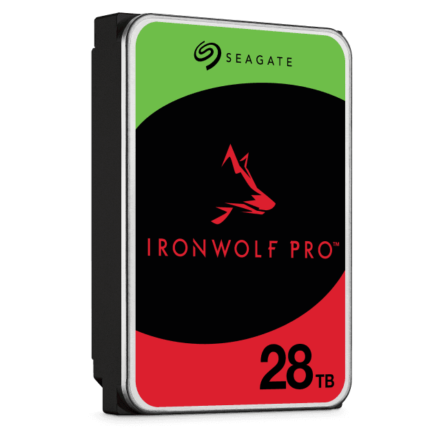 Seagate Seagate IronWolf Pro 28TB Enterprise NAS Internal HDD Hard Drive – CMR 3.5 Inch SATA 6Gb/s 7200 RPM 512MB Cache  (ST28000NT000) - product view 3 of 4
