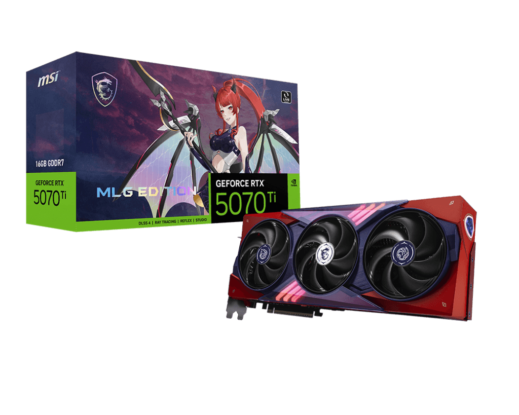 MSI MLG Edition GeForce RTX 5070 Ti 16GB GDDR7 PCI Express 5.0 Graphics Card RTX 5070 Ti 16G MLG EDITION OC | 912-V531-601 – Buy Online