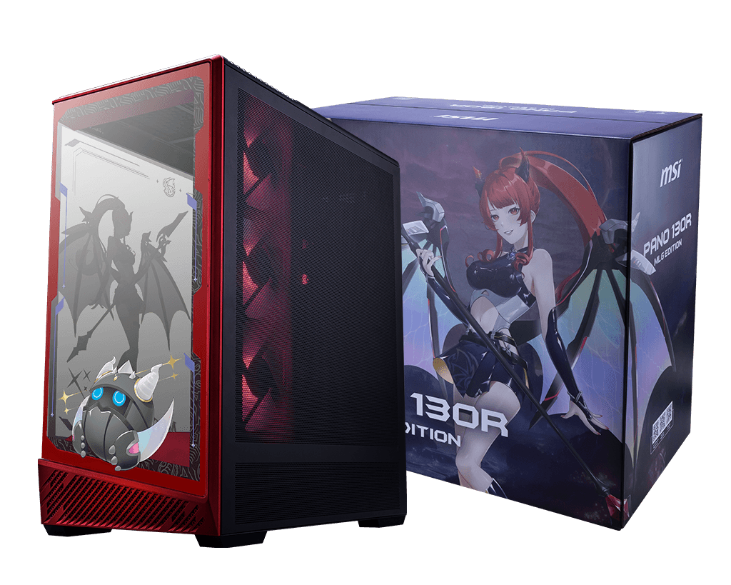 MSI MSI PANO 130R MLG Edition - Mid-Tower Gaming PC Case - Supports GPU up to 400 mm in Length, Removable Dust Filters, USB 20Gbps (Type-C), Back-Connect ATX & Micro-ATX Motherboard Support | 306-7G32M21-HH9 - product view 2 of 5