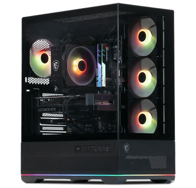 Panoramic Core PC Powered by MSI, Intel Ultra 5 225F, MSI Shadow 2X RTX 5060 8GB, 32GB DDR5 CL30, 1TB Gen4 7100MB/s SSD, MAG Pano 110R – Buy Online