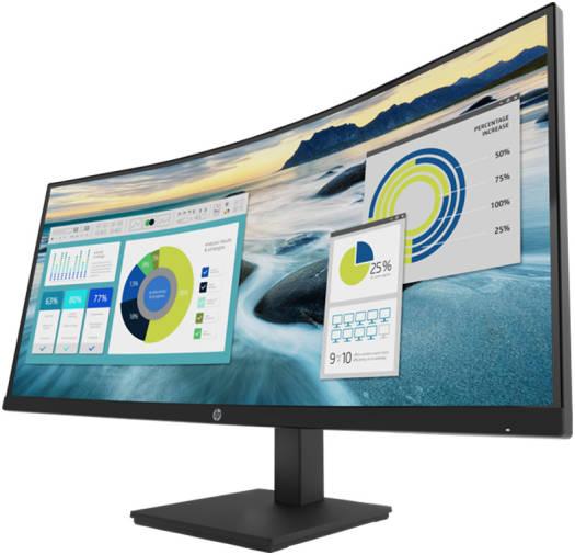 HP P34hc G4 WQHD USB-C 34" Curved Monitor, WQHD (3440 x 1440) VA Display, 100 Hz Refresh Rate, 5ms Response Time, 85% NTSC, Height Adjustable, DisplayPort, HDMI & USB Type-C, Black | 21Y56AS  3YEAR WARRANTY – Buy Online