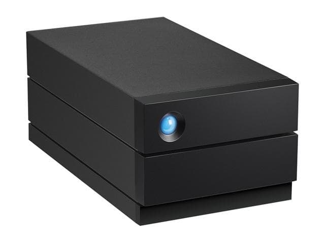 Lacie LaCie 2Big Raid 36TB USB-C External Hard Drive, Transfer Speeds up to 490 MB/s, 7200 RPM, For Mac and PC Desktop, Rescue Services, 2 x SATA 3.5" Drive Bays, Black | STHJ36000800 - product view 2 of 2