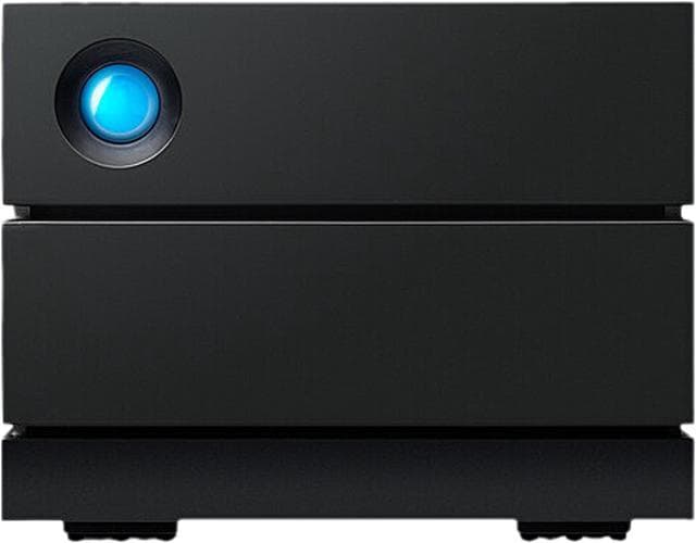 Lacie LaCie 28TB 2big 2-Bay USB 3.1 Type-C RAID Array External HDD, Transfer Speeds up to 490 MB/s, 7200 RPM, For Mac and PC Desktop, Rescue Services, 2 x SATA 3.5" Drive Bays, Black | STHJ28000800 - product view 1 of 2