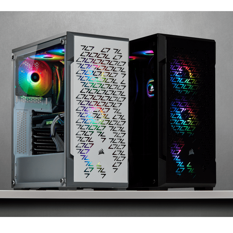 CORSAIR ICUE 220T RGB AIRFLOW TG M-T SMART CASE BLACK   840006618584 – Buy Online