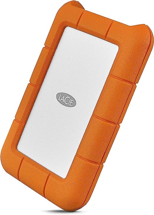 Lacie LaCie 5TB Rugged USB 3.1 Gen 1 Type-C External Hard Drive, Up to 130 MB/s Data Transfer Speed, Rugged Protection, Bus Powered. - product view 2 of 6
