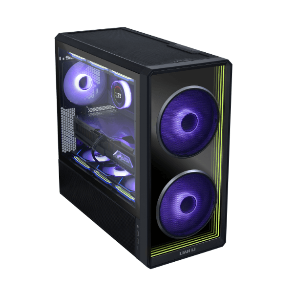LIAN LI LANCOOL 217 INF Black Mid-Tower Case, Infinity Mirror Front Panel, High Airflow (2x 170mm Fans), Back-Connect Compatible | G99.LAN217INFX.00 - product view 2 of 7