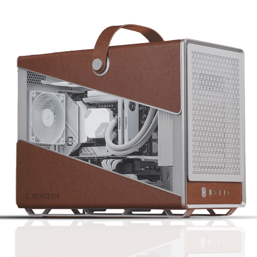 Portable High-end White Gaming PC: Ryzen 7 7800X3D, RTX 5070 12GB, 32GB DDR5, 1TB NVMe