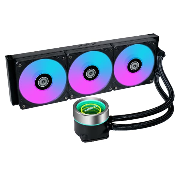 Lian Li Galahad II Trinity SL-INF 360 All In one CPU Cooler, ARGB PWM, 3 Fan Slots (120 mm), 2150 RPM Fan Speed, Fluid Dynamic Bearing, 61.3 CFM Airflow, 360mm Radiator Size, Black | G89.GA2T36INB.00 840353044371 - product view 1 of 2