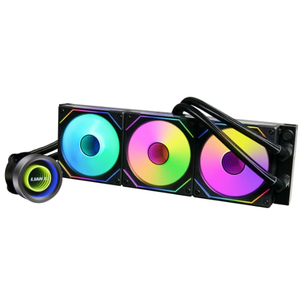 Lian Li Galahad II Trinity SL-INF 360 All In one CPU Cooler, ARGB PWM, 3 Fan Slots (120 mm), 2150 RPM Fan Speed, Fluid Dynamic Bearing, 61.3 CFM Airflow, 360mm Radiator Size, Black | G89.GA2T36INB.00 840353044371 - product view 2 of 2