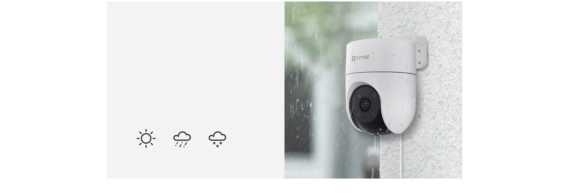 EZVIZ EZVIZ H8C Security Camera,1080p Outdoor WiFi Camera with Active Defense, AI Human Motion Detection with Auto Tracking, 360?? Color Night Vision, Two Way Talk, Weatherproof, Works with Amazon Alexa - product view 3 of 4