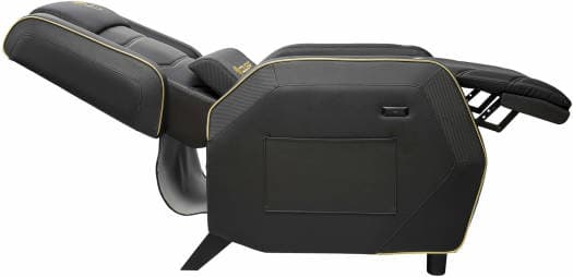 COUGAR RANGER PRO ROYAL Adjustable Gaming Sofa with Detachable Swivel Table, Breathable PVC Leather, Side Storage Pocket, USB Type-C Charging Port, Headrest & Lumbar Pillow, Black | 3MRGPGLB.0001 - product view 3 of 9