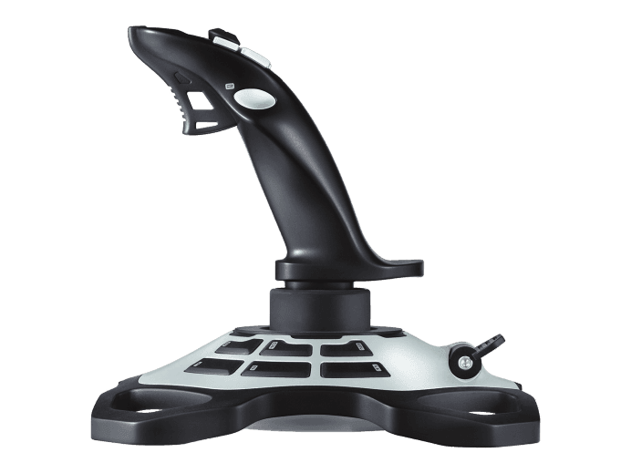 Logitech Logitech Extreme 3D PRO Joystick, Precision Twist Rudder Control, 12 Programmable Buttons, 8-way Hat Switch, Rapid-fire Trigger, Contoured Grip, Stable Weighted Base., For Only PC, Black | 942-000031 - product view 1 of 3
