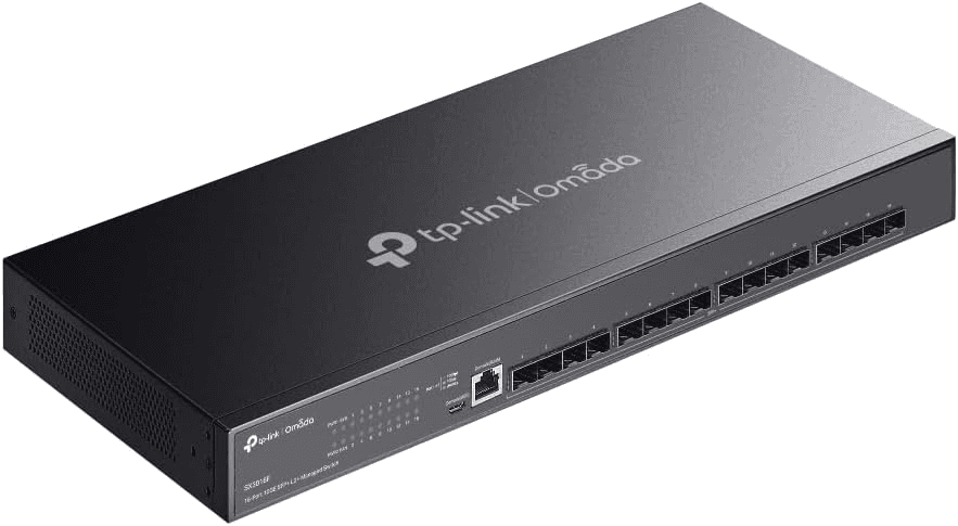 tp-link TP-Link Omada SX3016F 16-Port 10G SFP+ Managed Switch, L2+ Features, Dual Redundant Power Supplies, Enterprise Rackmount, JetStream | SX3016F - product view 2 of 4