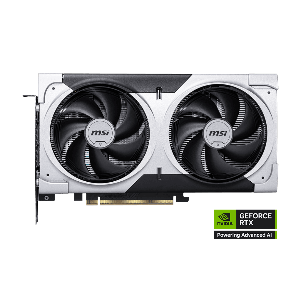 MSI MSI GeForce RTX 5060 Ti 8G VENTUS 2X PLUS Graphic card, 8GB GDDR7, 28 Gbps 128-bit, 4608 Units CUDA CORES, 2587 MHz Extreme Clocks, NVIDIA Blackwell Architecture DLSS 4 | 912-V536-051 - product view 2 of 5