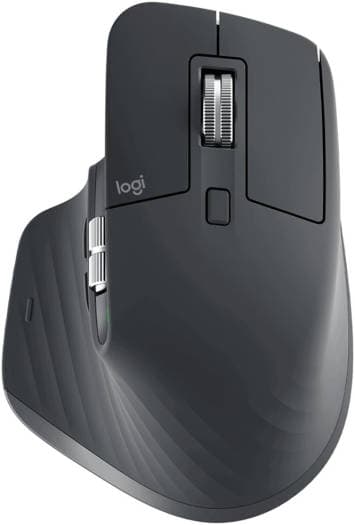Logitech Logitech MX Master 3S for Business, Wireless Mouse with Quiet Clicks, 8K DPI, Secured Logi Bolt USB Receiver, Bluetooth, USB-C Charging, MagSpeed Scrolling, Windows/Mac//Linux - Grey | 910-006582 - product view 2 of 6