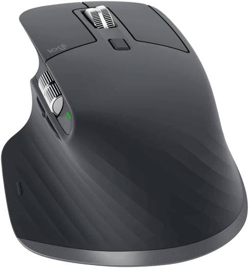 Logitech Logitech MX Master 3S for Business, Wireless Mouse with Quiet Clicks, 8K DPI, Secured Logi Bolt USB Receiver, Bluetooth, USB-C Charging, MagSpeed Scrolling, Windows/Mac//Linux - Grey | 910-006582 - product view 3 of 6