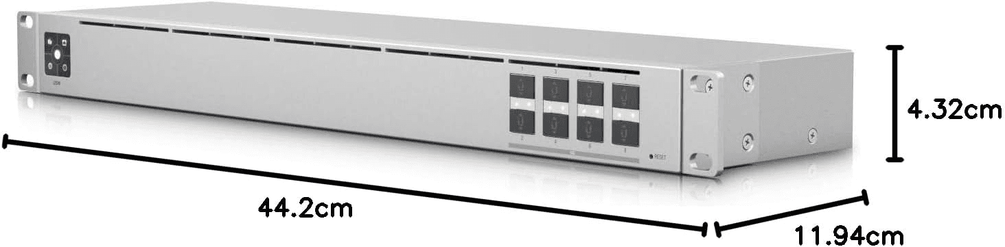 Ubiquiti UniFi USW Aggregation High-Performance 10G Aggregation Switch With 8 SFP+ Ports, Compact 1U Design, and Robust Network Integration for Enterprise Environments | USW-Aggregation