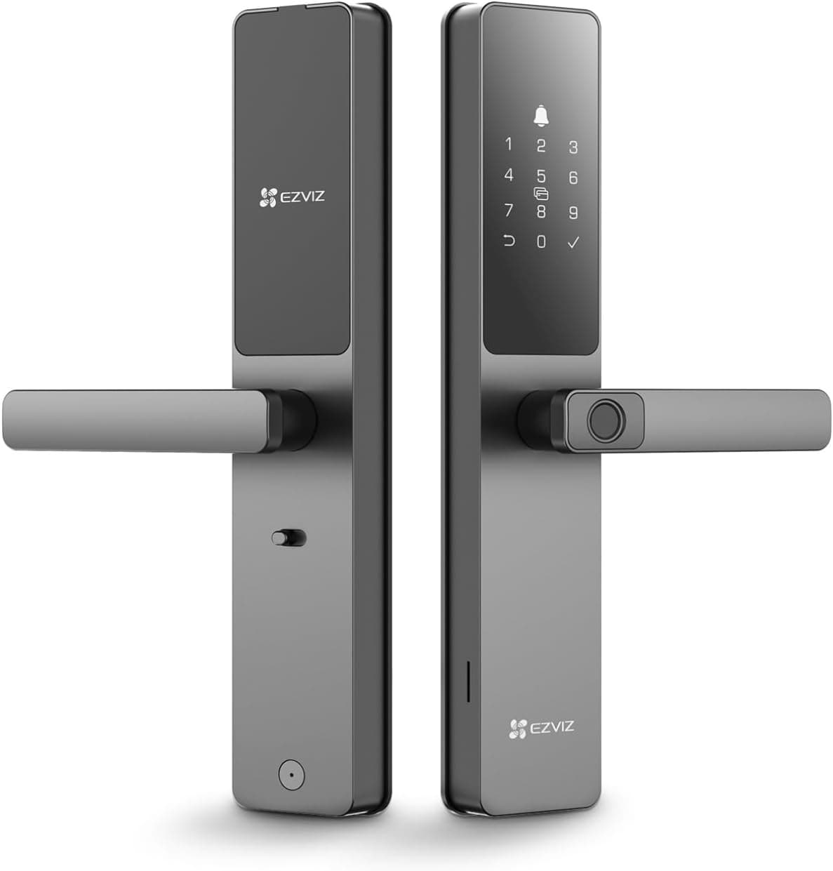 EZVIZ Smart Lock DL05, 7-in-1 Keyless Entry Door Lock, with Fingerprint Access – Secure Keyless Entry, Multiple Unlock Options, Instant Alerts, Weather-Resistant, Child Safety Privacy Control, Black | CS-DL05 – Buy Online