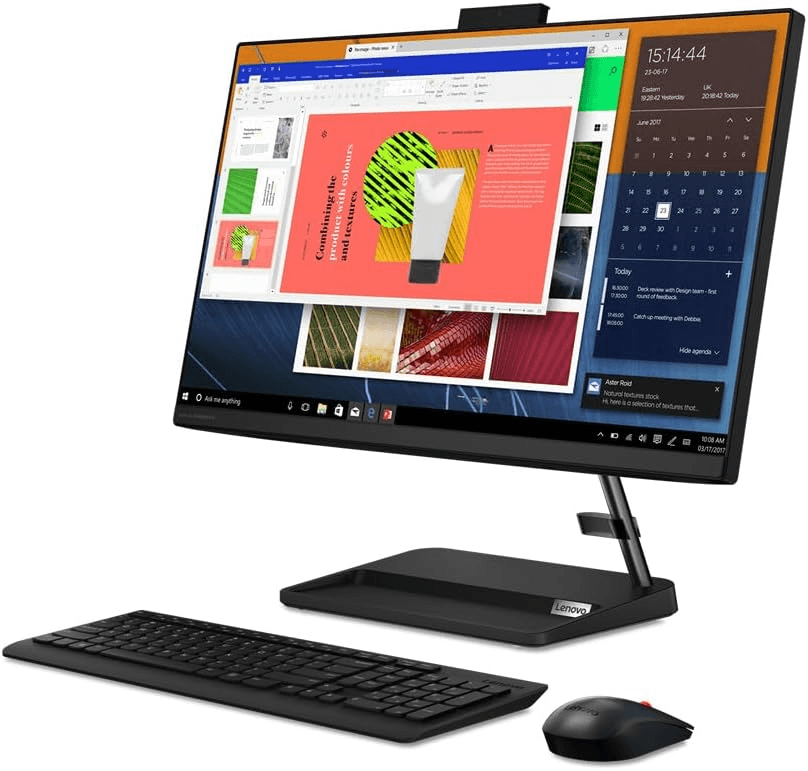 Lenovo IdeaCentre 3 All-in-One PC, Intel Core i5-1135G7, 8GB RAM, 1TB HDD, 24″ Full HD Display, Integrated Webcam, Non-Touch, DOS, Black – F0G0008XAX – Buy Online