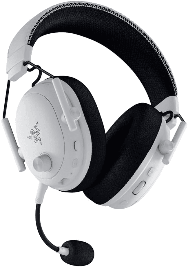 RAZER Razer BlackShark V3 X HyperSpeed Edition Wireless Gaming Headset, PS5 & PC, 50mm TriForce Drivers, Bluetooth, Detachable Mic, White | RZ04-05420500-R3G1 - product view 2 of 4