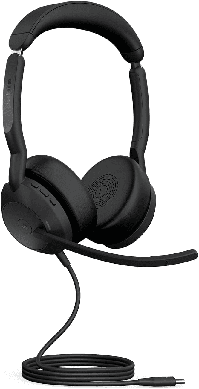 Jabra Jabra Evolve2 50 Wired Stereo Headset AirComfort Technology, Noise-Cancelling Mics & Active Noise Cancellation, MS Teams Certified, Works with All Other Platforms,USB-C, Black | 25089-999-899 - product view 1 of 9