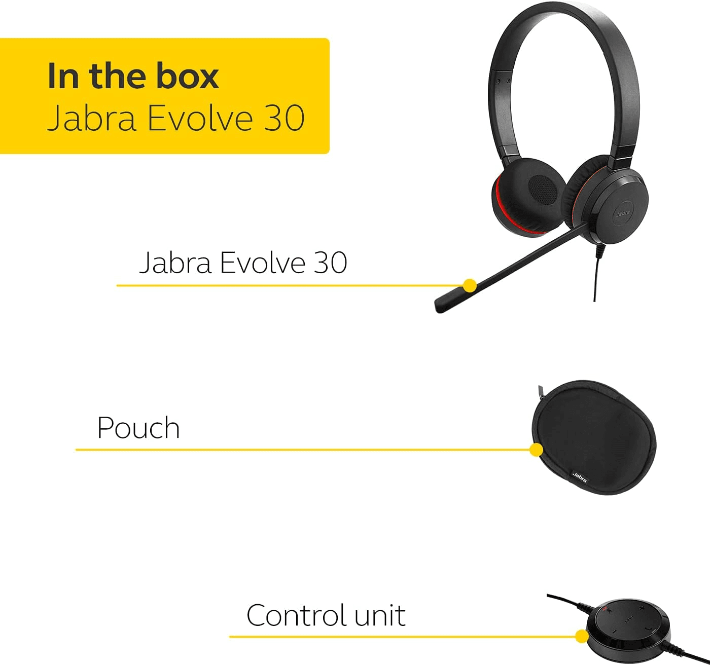 Jabra Jabra Evolve 30 II Stereo UC - Professional Unified Communicaton Headset, Black| 5399-829-309 - product view 2 of 4