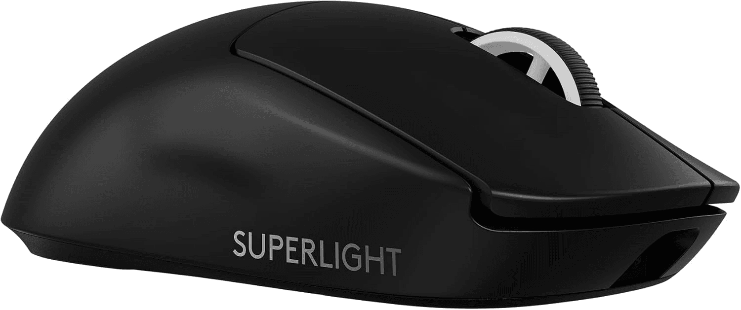 Logitech Logitech G PRO X SUPERLIGHT 2 LIGHTSPEED Wireless Gaming Mouse, Lightweight, LIGHTFORCE Hybrid Switches, HERO 2 Sensor, 32,000 DPI, 5 Programmable Buttons, USB-C Charging, PC & Mac - Black - product view 2 of 13