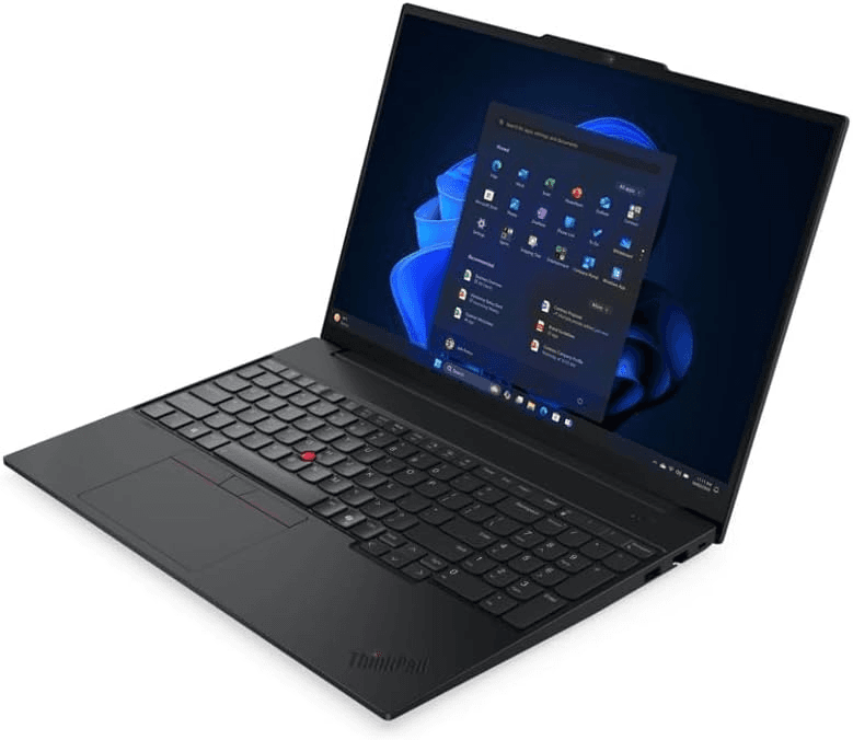 Lenovo Lenovo ThinkPad E16 Gen 3 AI Business Laptop, Intel Core Ultra 7 256V Processor, 16 GB RAM, 512 GB SSD, 16" WUXGA Display, DOS, Free Bag, Backlit Engish Keaboard, Black, 1 Year Warranty | 22AY0016GP - product view 3 of 4