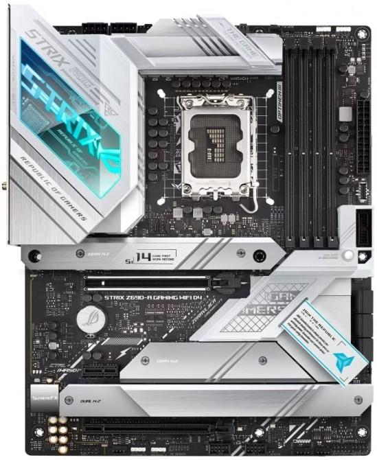 ROG STRIX Z690-A GAMING WIFI D4  Intel Z690 LGA 1700 ATX motherboard with PCIe 5.0, 16+1 DrMos, Two-Way AI Noise Cancelation, AI Overclocking, AI Cooling, AI Networking, WiFi 6 (802.11ax), Intel??2.5 Gb Ethernet, four M.2 slots with heatsinks PCIe 4.0 N – Buy Online