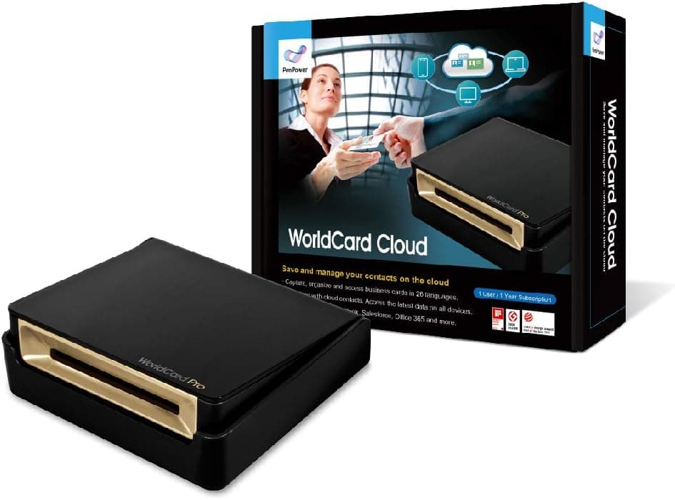 PenPower WorldCard Cloud Business Card Scanner for Window/Mac/Smartphone, Save and Manage Your Contacts by Cloud - product view 1 of 1