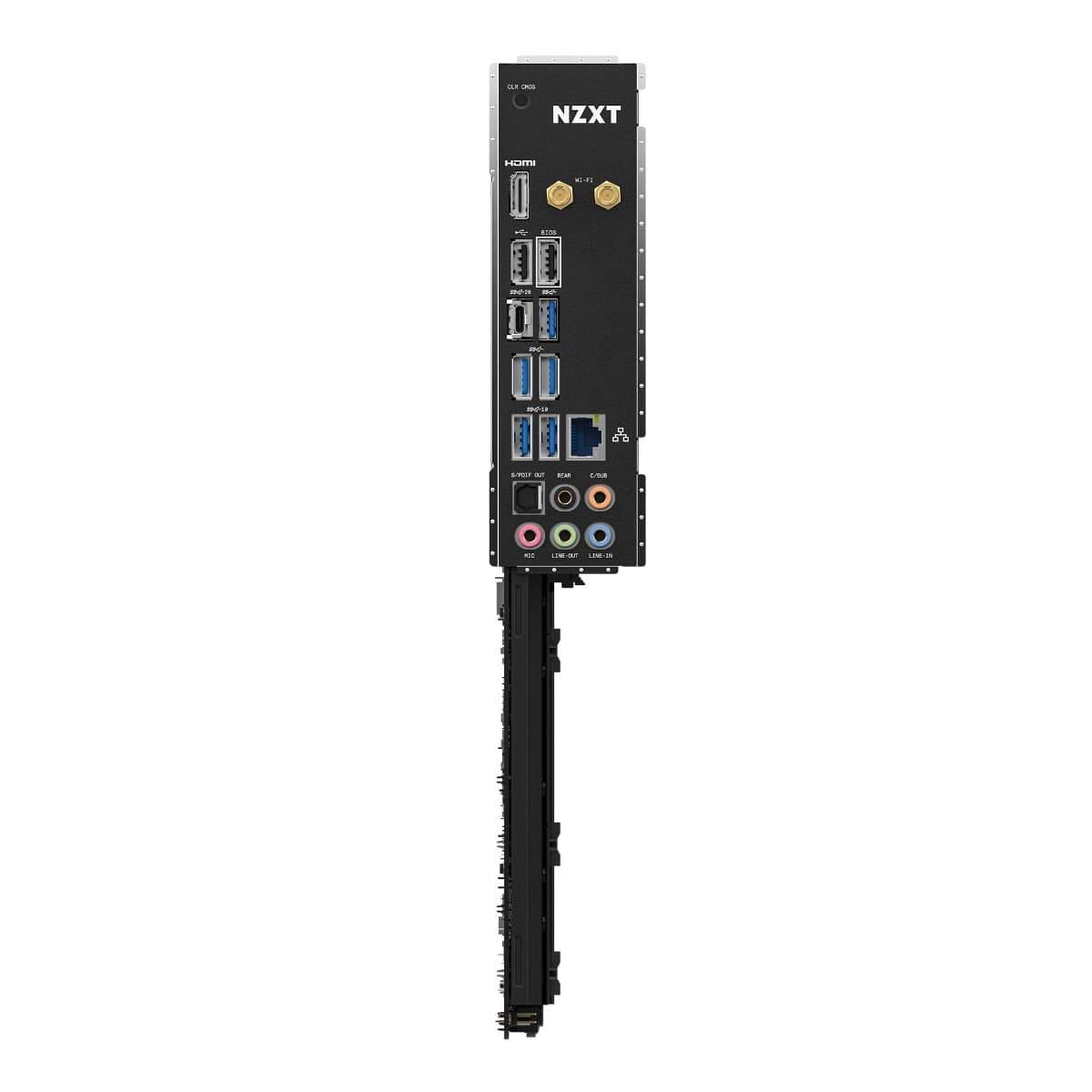 NZXT NZXT N7 Z790 Motherboard Intel Z790 chipset (Supports 12th &13th Gen CPUs) - ATX Gaming Motherboard - Integrated I/O Shield - WiFi 6E connectivity - Bluetooth - Black | N7-Z79XT-B1 - product view 3 of 6