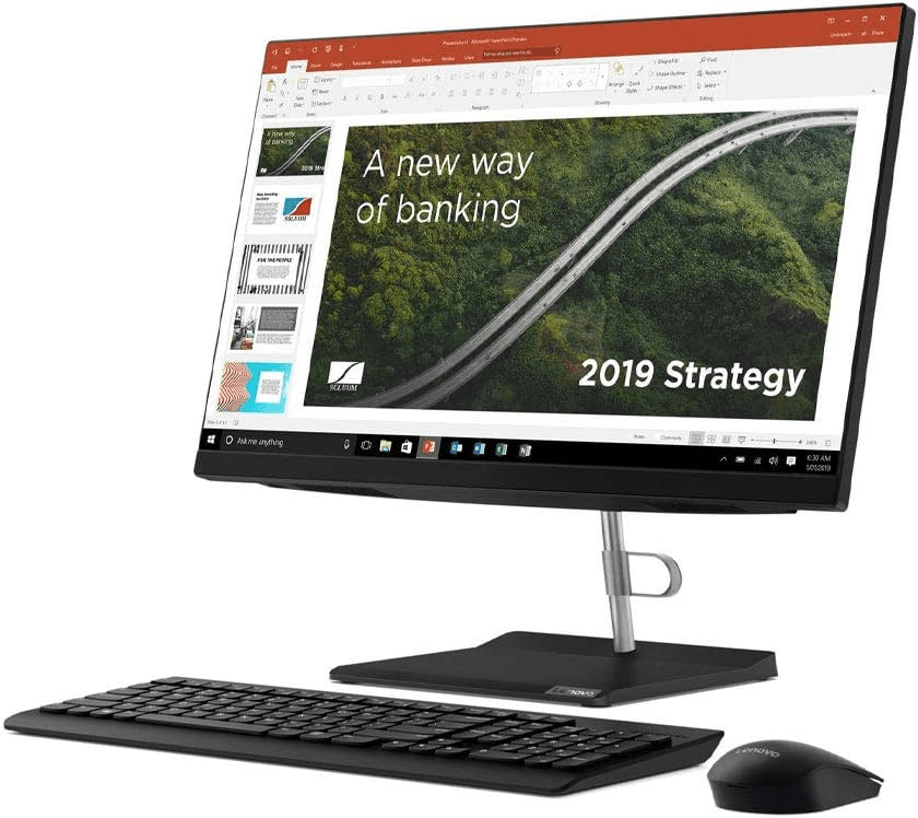 Lenovo Lenovo V30A All-in-One Desktop PC – Intel Core i3-10110U, 4GB RAM, 1TB HDD, 21.5" Display, Webcam, Windows 10 Pro, V30a-22IML - product view 3 of 6