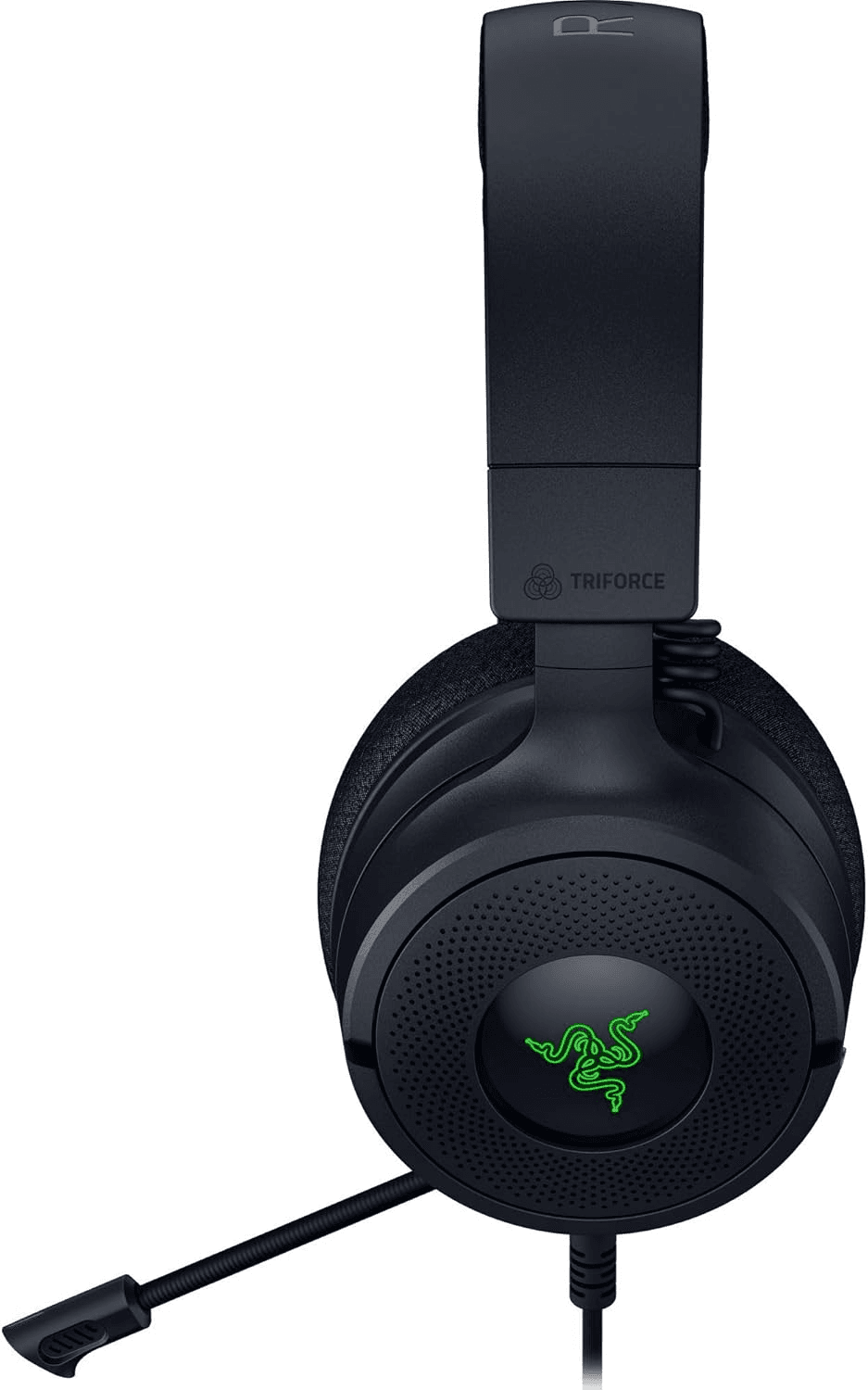 RAZER Razer Kraken V4 X Wired Gaming Headset, USB Type C & USB Type A, Oval Ear Cushions, 7.1 surround sound, Realistic Positional Sound, All-day Comfort And Noise Isolation, PC, Console, Phones, and ETC | RZ04-05180100-R3U1 - product view 2 of 6