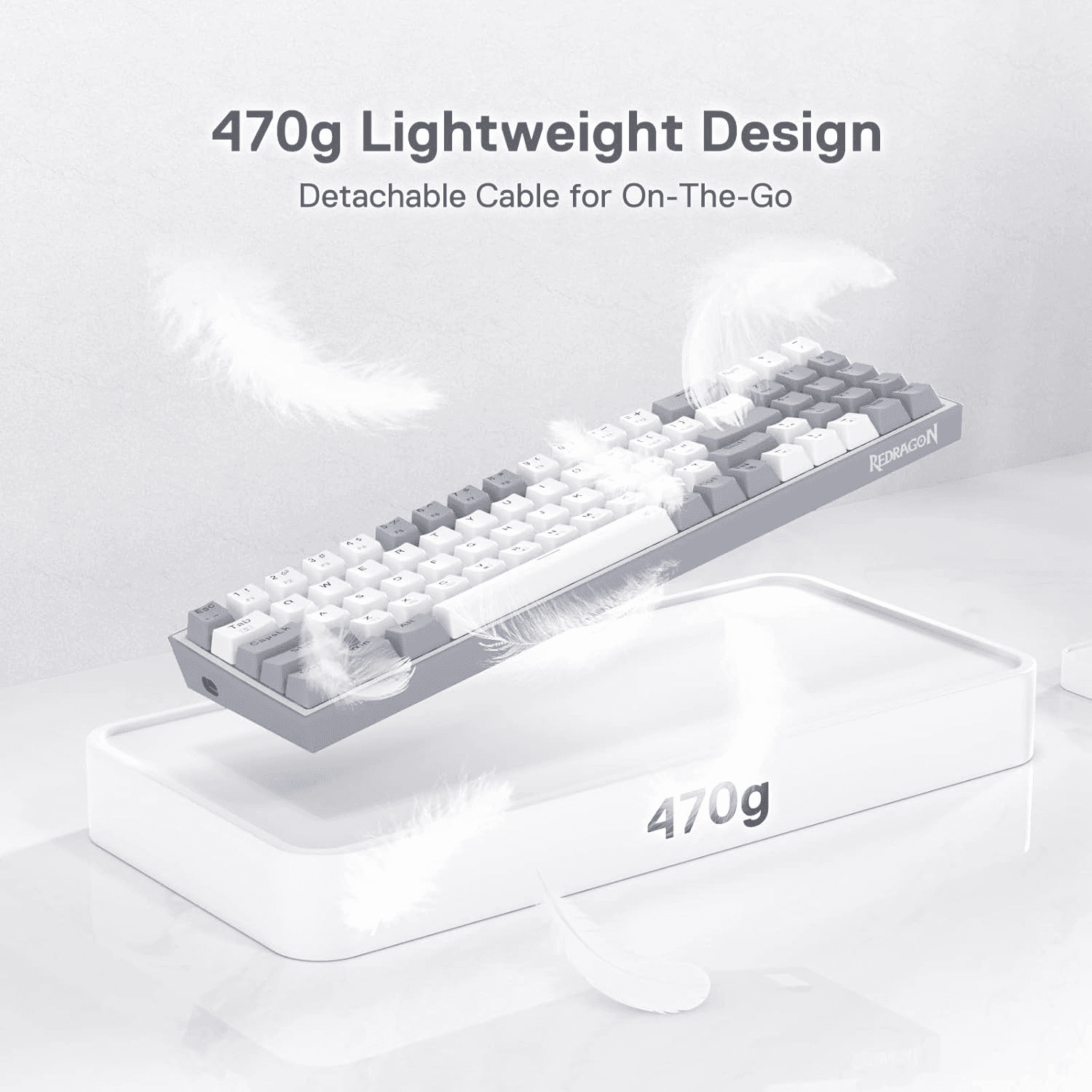 Redragon Redragon K628 Pollux 75% Wired RGB Gaming Keyboard | K628WG-RGB - product view 3 of 9