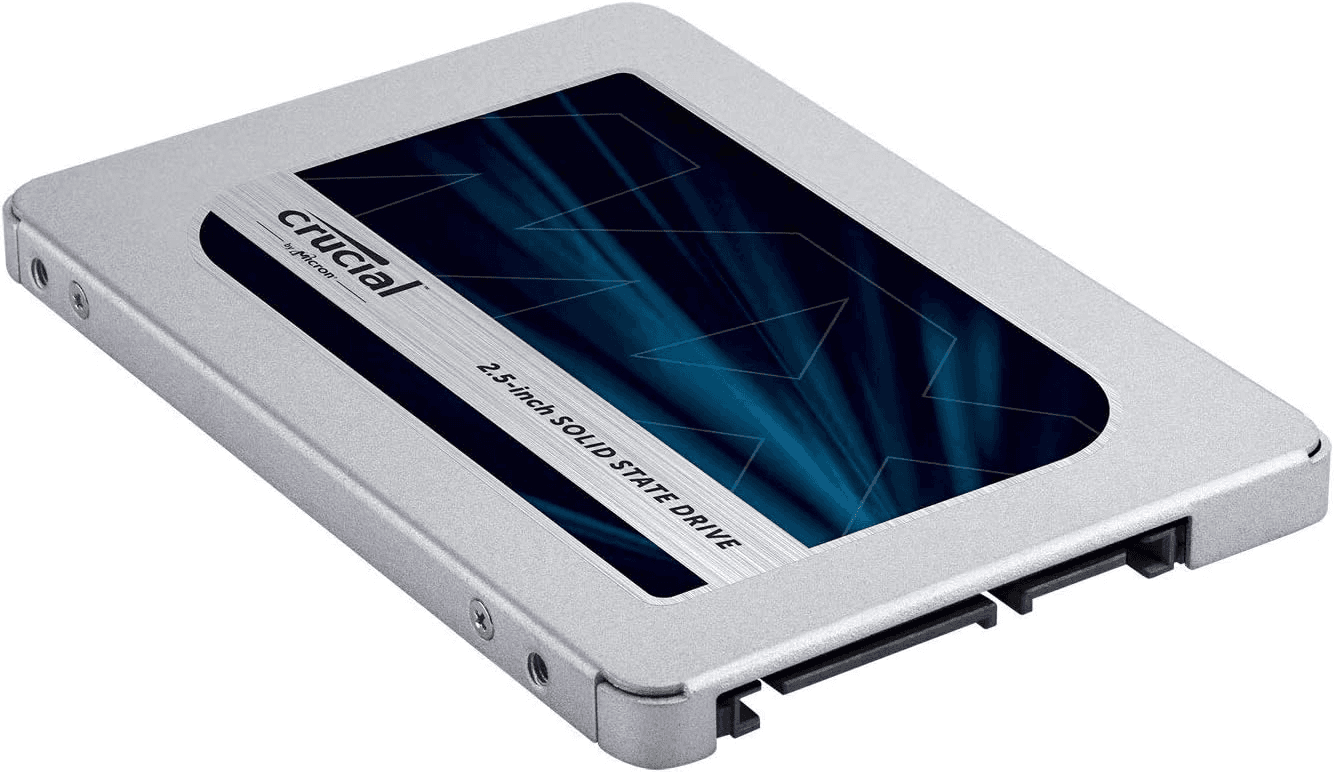 Crucial Crucial MX500 1TB 3D NAND SATA 2.5 Inch Internal SSD, up to 560MB/s CT1000MX500SSD1, Blue/Gray - product view 3 of 3