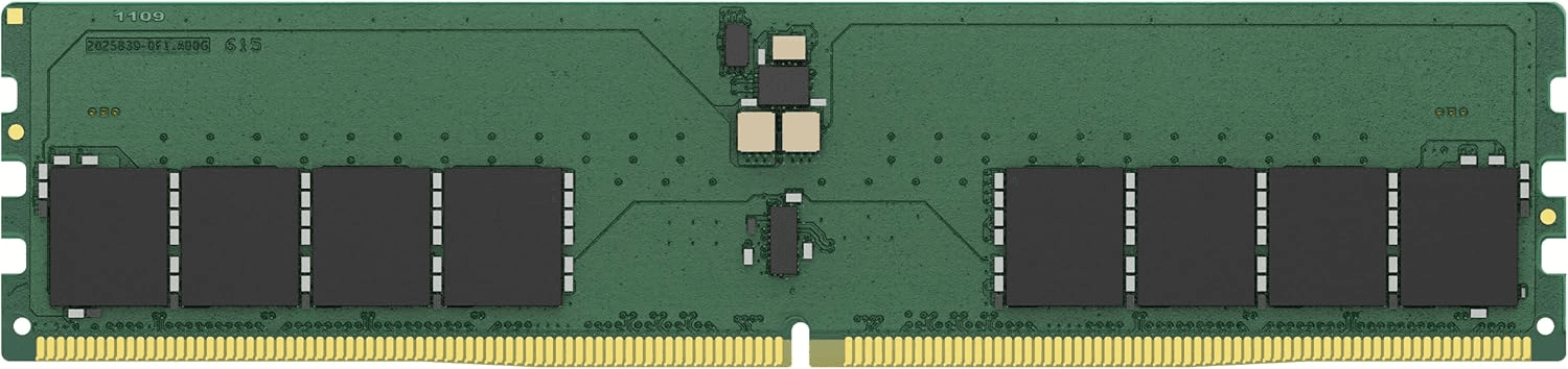 Kingston Kingston 64GB DDR5 6400MT/s Non-ECC Clocked Unbuffered DIMM Desktop Memory (RAM),  CL52 2RX8 1.1V 288-pin 32Gbit | KVR64A52BD8-64 - product view 1 of 3