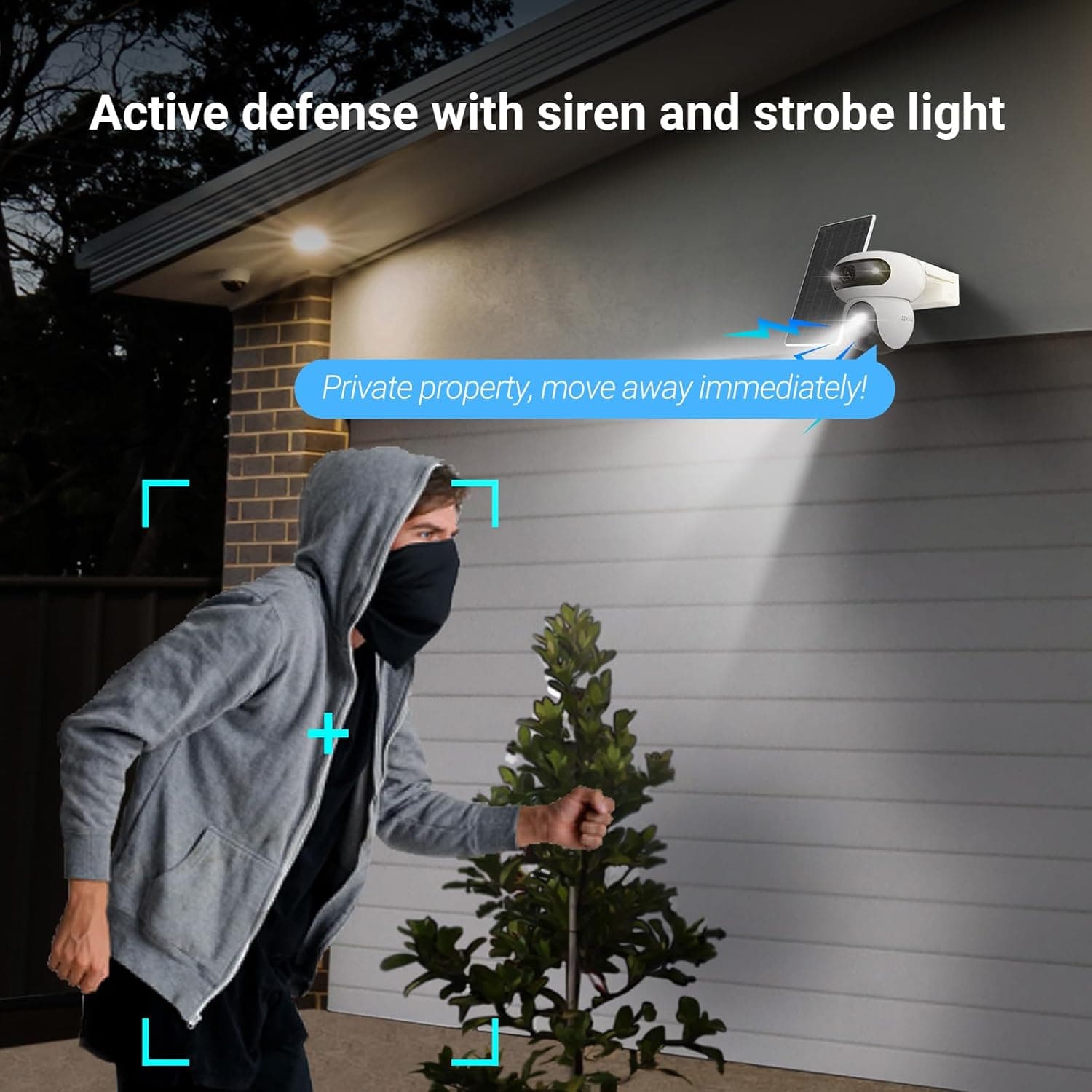 EZVIZ EZVIZ HB90x Dual 4G Kit Dual Lens Outdoor Security Camera, 8W Solar Panel 4MP+4MP 360 Wireless Wifi Surveillance Camera on 10400mAh Motorized Dual Lens Battery, Always-on Mode, Person/Vehicle Detection, Auto Tracking | CS-HB90X(4MP+4MP) - product view 3 of 9